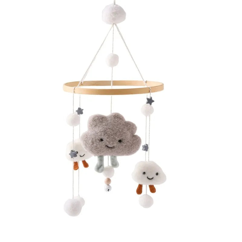 Baby Rattle Toy 0-12 Months Wooden Mobile on the Bed Newborn Music Box Bed Bell Hanging Toys Holder Bracket Infant Crib Boy Toys