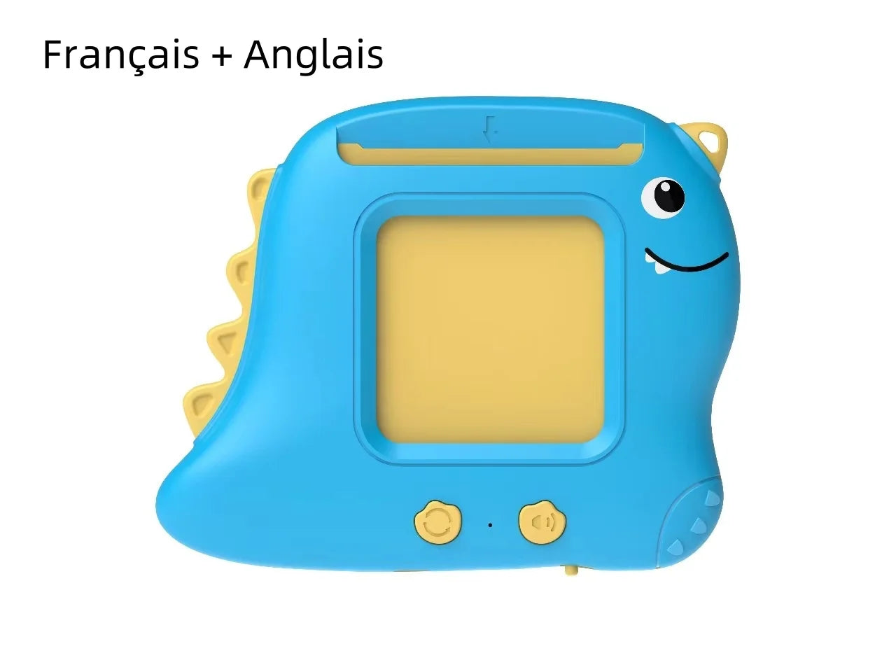 Little Dinosaur Learning Machine for Children, Talking Flash Card, English、Spanish、French Electronic Early Education Machine